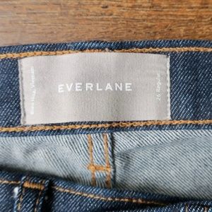 Everlane High Rise Skinny Ankle Jean Dark Indigo